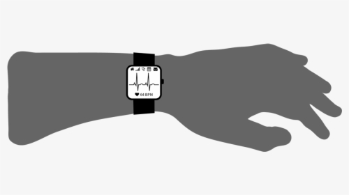 Smartwatch On Wrist, HD Png Download, Transparent PNG