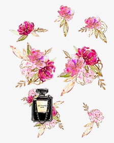 #watercolor #flowers #floral #bouquet #roses #lillies, HD Png Download, Transparent PNG