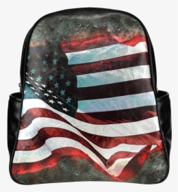 A Abstract Waving Usa Flag Multi-pockets Backpack, HD Png Download, Transparent PNG