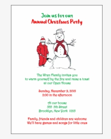 Christmas Holiday Party Invitation, HD Png Download, Transparent PNG