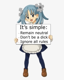 Wikipe-tan Trifecta Sign, HD Png Download, Transparent PNG