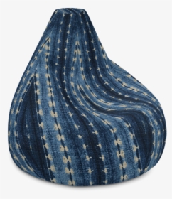 Shibori Indigo Print Bean Bag Chair, HD Png Download, Transparent PNG