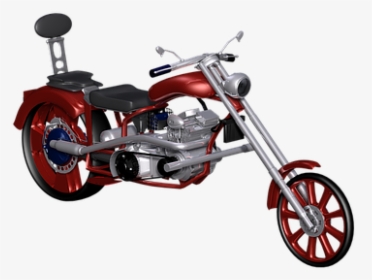Motorcycle, Vehicle, Two Wheeled Vehicle, Digital Art, HD Png Download, Transparent PNG