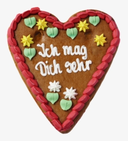 Gingerbread Heart, Heart, Gingerbread, Baked Goods, HD Png Download, Transparent PNG