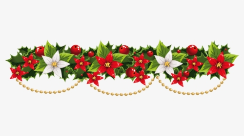 Transparent Christmas Mistletoe Garland With Pearls, HD Png Download, Transparent PNG