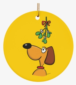 Dog And Mistletoe Limited Edition Christmas Ornament, HD Png Download, Transparent PNG