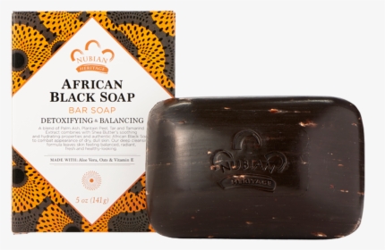 Nubian Heritage African Black Soap Bar Soap 5 Oz, HD Png Download, Transparent PNG