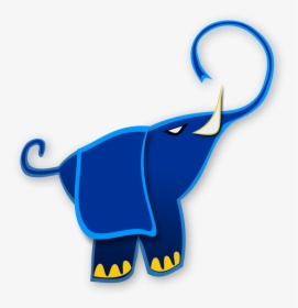 Blue Elephant, HD Png Download, Transparent PNG