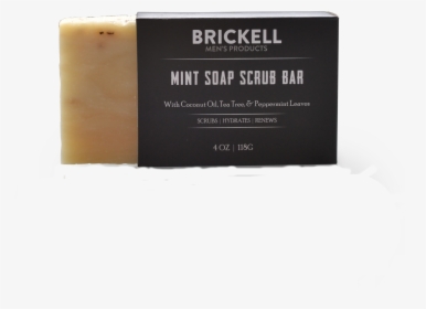 Brickell Soap Scrub Bar Mint, HD Png Download, Transparent PNG