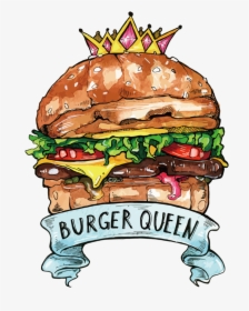Transparent Hamburger Patty Clipart - Burger Queen, HD Png Download, Transparent PNG
