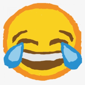 Emot Ketawa - Laughing Crying Emoji Deep Fried, HD Png Download, Transparent PNG