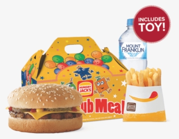 Cheeseburger Kids Pack - Hungry Jacks Happy Meal, HD Png Download, Transparent PNG