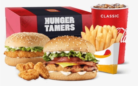 Burger Bundle Meals - Hungry Jacks Menu, HD Png Download, Transparent PNG