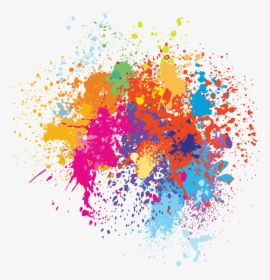 Color Illustration Watercolor Painted Spray Painting - Color Spray Paint Png, Transparent Png, Transparent PNG