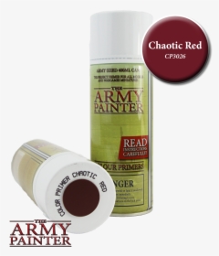 Colour Primer Chaotic Red - Army Painter Brown Spray, HD Png Download, Transparent PNG