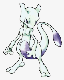 Mewtwo Pokemon Red Art, HD Png Download, Transparent PNG