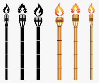 Clipart Free Vector Carrier Transprent Png Free Download - Tiki Torch Clip Art Black And White, Transparent Png, Transparent PNG