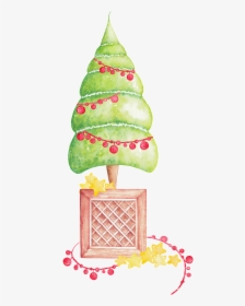 Hand Painted Cute Abstract Christmas Tree Png Transparent - Christmas Tree, Png Download, Transparent PNG