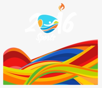Olympics Vector Torch Design - Olympics Background, HD Png Download, Transparent PNG