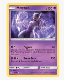 Mewtwo - 12/18 - Holo Rare - Mewtwo Detective Pikachu Card, HD Png Download, Transparent PNG