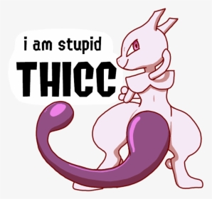 Transparent Mewtwo - Mewtwo Thicc Meme, HD Png Download, Transparent PNG