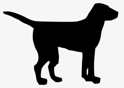 Dog, Pet, Animal, Tail, Waggling, Silhouette, Stand - Black Clip Art Dog, HD Png Download, Transparent PNG