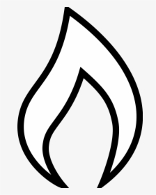 Free Vector Flame - Cartoon Flame Black And White, HD Png Download, Transparent PNG