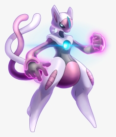 Stats, Moves, Evolution, Locations & Other Forms - Pokemon Fusion Mewtwo Deoxys, HD Png Download, Transparent PNG