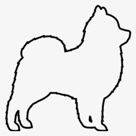 Book,black And White,dog Breed,tibetan Spaniel - Pomeranian Outline, HD Png Download, Transparent PNG