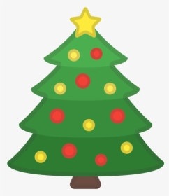 Christmas Tree Icon - Christmas Tree Emoji, HD Png Download, Transparent PNG