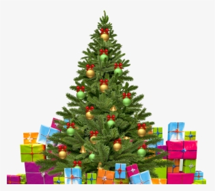 Christmas Tree With Gifts - Advance Happy Christmas Wishes, HD Png Download, Transparent PNG