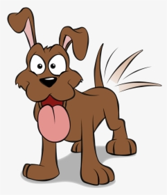 Dog Wagging Tail - Cartoon Dog Wagging Tail, HD Png Download, Transparent PNG