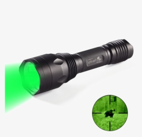 Flashlight Png Transparent Image - Green Flashlight, Png Download, Transparent PNG