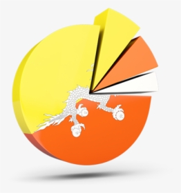 Pie Chart With Slices - Bhutan Languages Pie Chart, HD Png Download, Transparent PNG