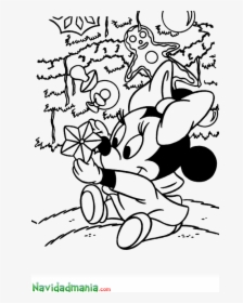 Free Coloring Pages Of Mickey Mouse Head Outline Christmas - Baby Disney Christmas Coloring Pages, HD Png Download, Transparent PNG
