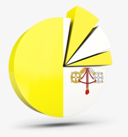 Pie Chart With Slices - Vatican City Language Pie Chart, HD Png Download, Transparent PNG