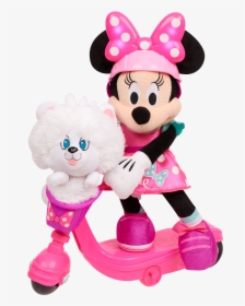 Minnie Mouse On A Scooter, HD Png Download, Transparent PNG