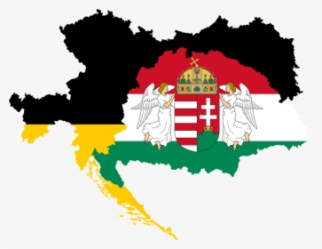 Flagmap Of Austria And Hungary - Map Of Kingdom Of Hungary, HD Png Download, Transparent PNG