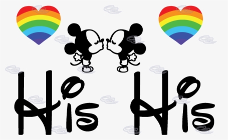 Rainbow Clipart Mickey Mouse - Mr And Mrs Mickey Mouse, HD Png Download, Transparent PNG