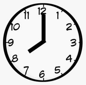 Clock Drawing Repair For Free Download - Eight O Clock Clipart, HD Png Download, Transparent PNG
