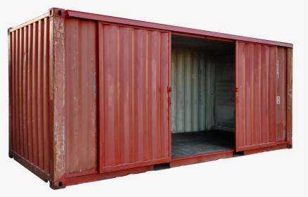 20ft Storage Container With Barn Doors - Shipping Container, HD Png Download, Transparent PNG