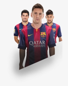 Messi Suarez Neymar Fc Barcelona Png - Messi Vs Cristiano Png, Transparent Png, Transparent PNG