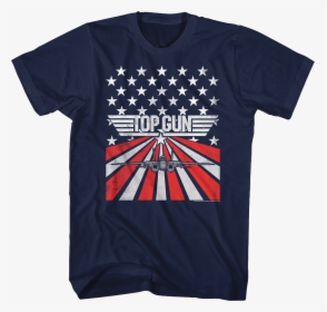 American Flag Top Gun T-shirt - Top Gun T Shirts, HD Png Download, Transparent PNG