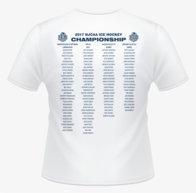 2017 Njcaa Ice Hockey Championship White T-shirt - Hockey Championship T Shirts, HD Png Download, Transparent PNG