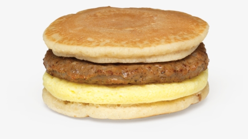 Sausage And Egg Pancake Sandwich - Sausage Pancake Sandwich, HD Png Download, Transparent PNG