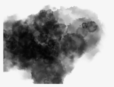 Colored Smoke Png Clipart Background - Black And White Watercolor Texture, Transparent Png, Transparent PNG