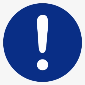 Circle Exclamation Point Icon , Png Download - Blue Circle With Exclamation Mark, Transparent Png, Transparent PNG