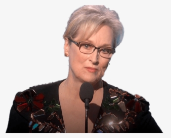 Meryl Streep Giving Speech - Meryl Streep Globes, HD Png Download, Transparent PNG