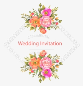 Wedding Invitation Flower Download - Floral Page Dividers, HD Png Download, Transparent PNG