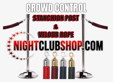 Crowd Control Stanchion Post Vip Velour Rope Red Carpet - Crowd Control Stanchions And Ropes Signs, HD Png Download, Transparent PNG